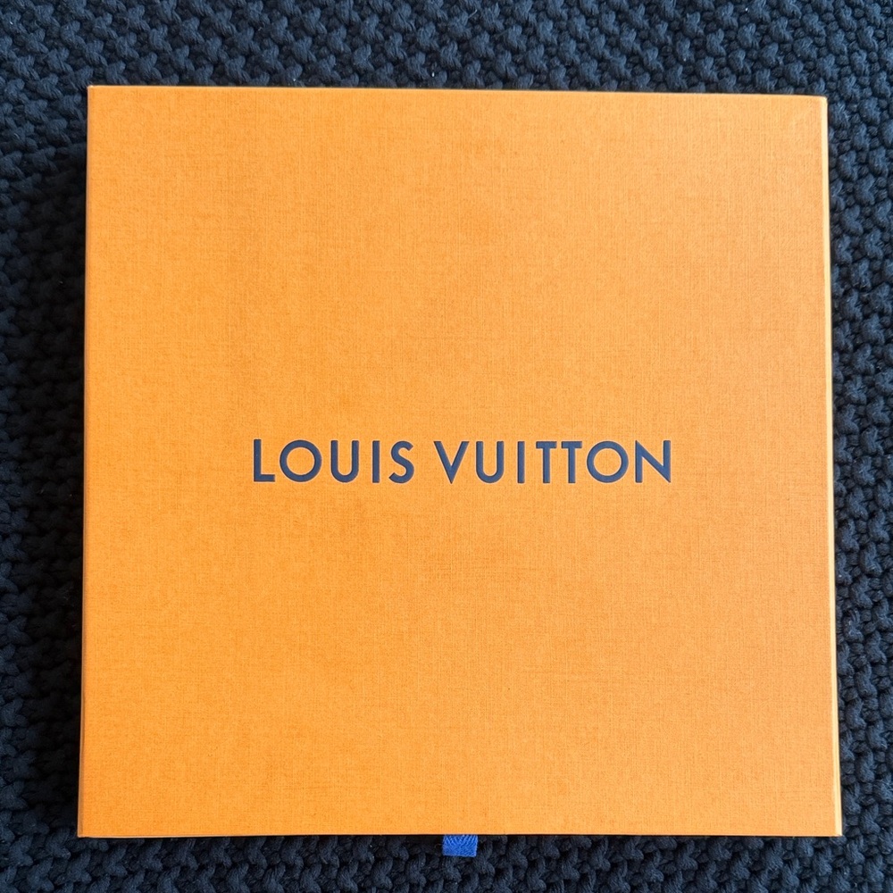 Louis Vuitton Orange Box with Navy Logo
